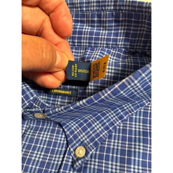 Ralph Lauren Performance Button Down Shirt 2XLT Blue Plaid Lightweight - Picture 4 of 9